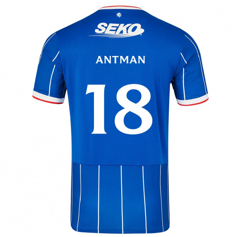 Danxen Barn Oliver Antman #18 Röd Blå Vit Hemmatröja Matchtröjor 2026/27 Tröjor T-Tröja