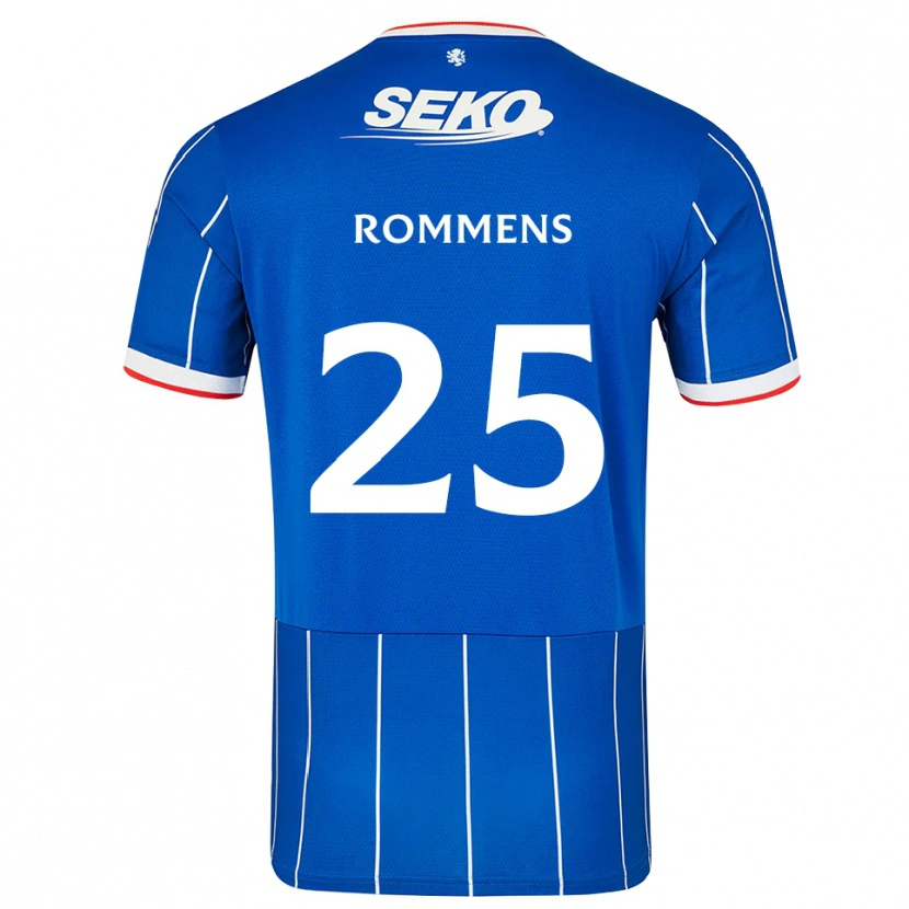 Danxen Barn Tuur Rommens #25 Röd Blå Vit Hemmatröja Matchtröjor 2026/27 Tröjor T-Tröja