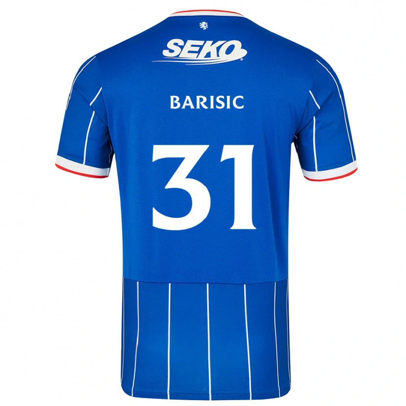 Danxen Barn Borna Barisic #31 Röd Blå Vit Hemmatröja Matchtröjor 2026/27 Tröjor T-Tröja
