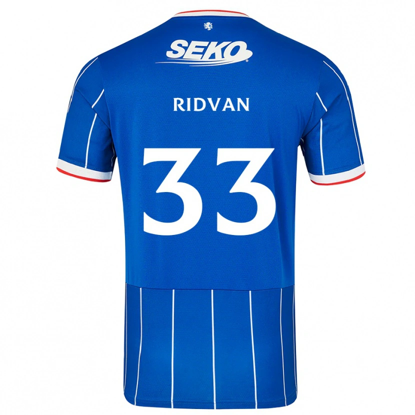 Danxen Barn Rıdvan Yılmaz #33 Röd Blå Vit Hemmatröja Matchtröjor 2026/27 Tröjor T-Tröja