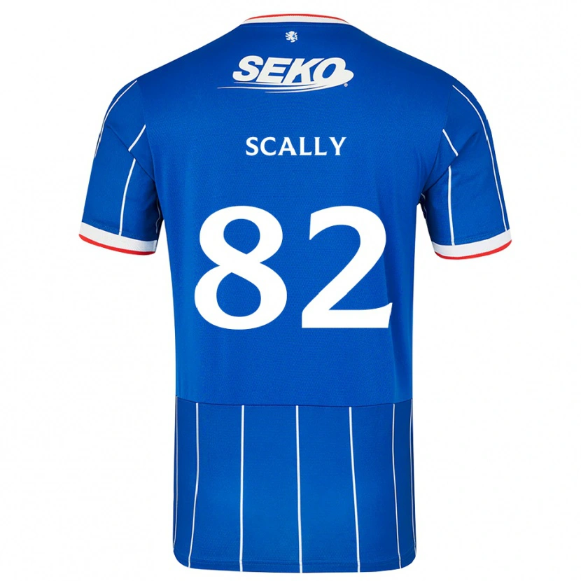 Danxen Barn Ashton Scally #82 Röd Blå Vit Hemmatröja Matchtröjor 2026/27 Tröjor T-Tröja