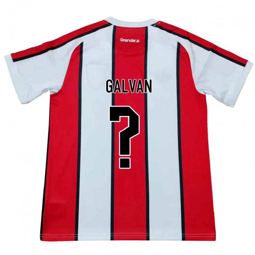 Danxen Barn Tomas Galvan #0 Vit Röd Svart Bortatröja Matchtröjor 2026/27 Tröjor T-Tröja