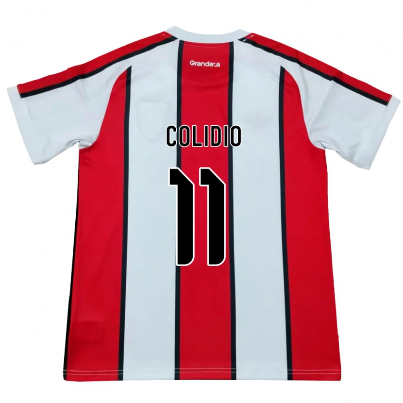 Danxen Barn Facundo Colidio #11 Vit Röd Svart Bortatröja Matchtröjor 2026/27 Tröjor T-Tröja
