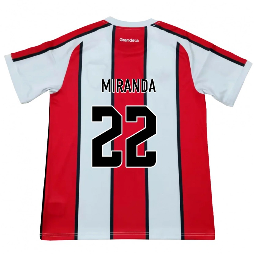 Danxen Barn Morena Miranda #22 Vit Röd Svart Bortatröja Matchtröjor 2026/27 Tröjor T-Tröja
