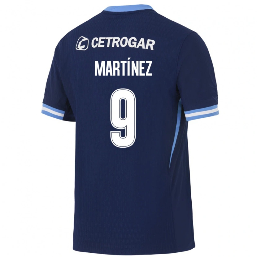 Danxen Barn Adrián Martínez #9 Kungligt Blå Ljusblå Vit Bortatröja Matchtröjor 2026/27 Tröjor T-Tröja