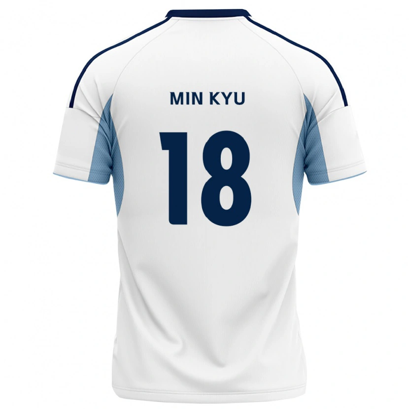 Danxen Barn Min-Kyu Joo #18 Kungligt Blå Vit Bortatröja Matchtröjor 2026/27 Tröjor T-Tröja