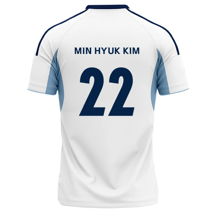 Danxen Barn Min-Hyuk Kim #22 Kungligt Blå Vit Bortatröja Matchtröjor 2026/27 Tröjor T-Tröja
