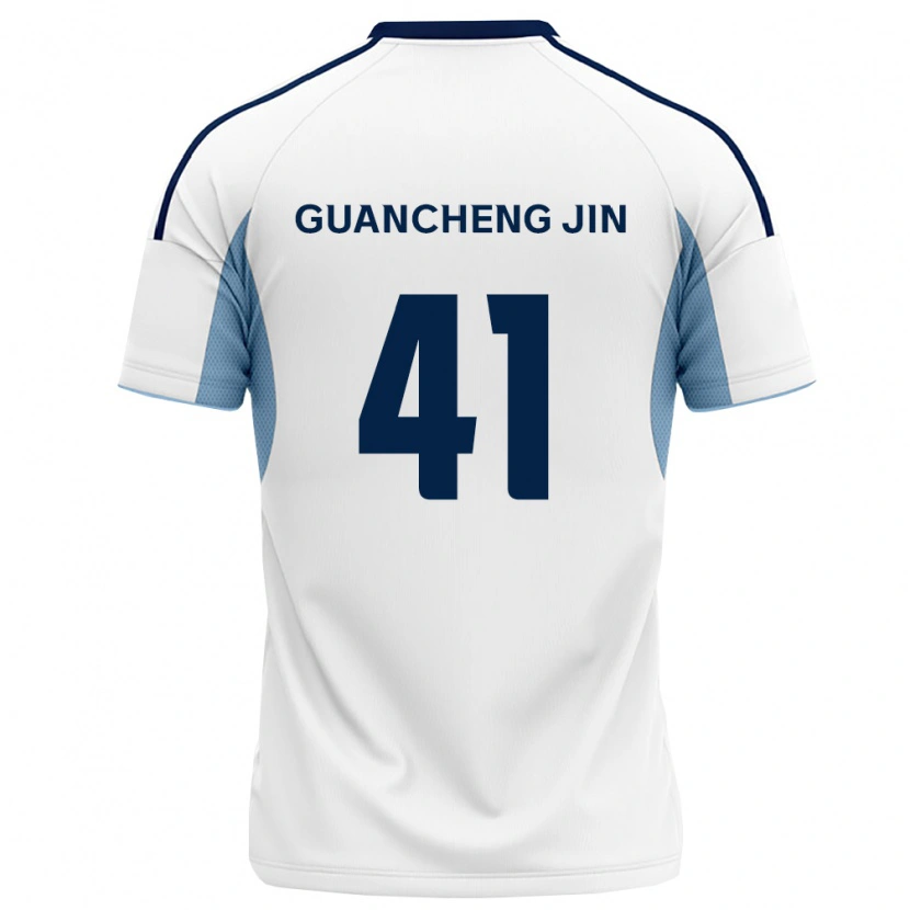 Danxen Barn Guancheng Jin #41 Kungligt Blå Vit Bortatröja Matchtröjor 2026/27 Tröjor T-Tröja