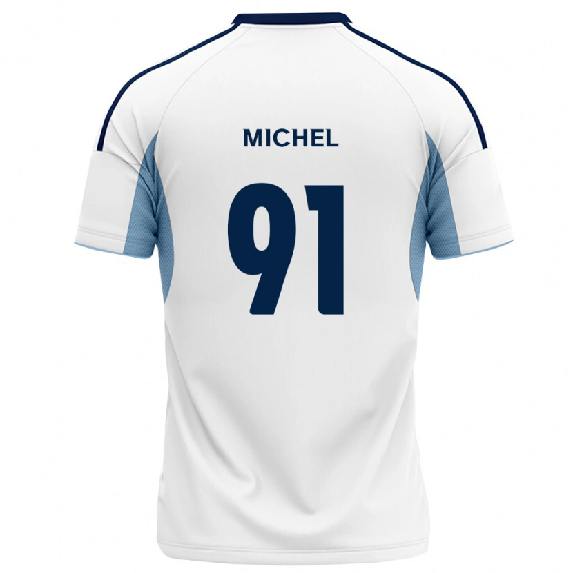 Danxen Barn Benji Michel #91 Kungligt Blå Vit Bortatröja Matchtröjor 2026/27 Tröjor T-Tröja