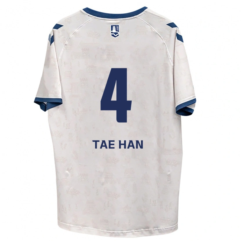 Danxen Barn Tae-Han Kim #4 Kungligt Blå Vit Bortatröja Matchtröjor 2026/27 Tröjor T-Tröja