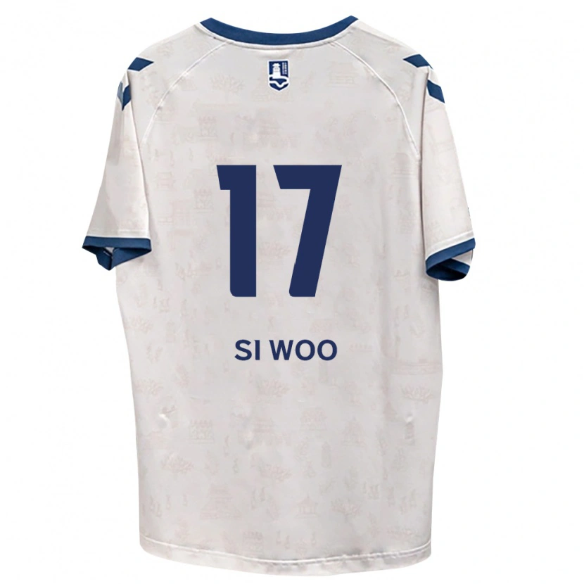 Danxen Barn Si-Woo Eom #17 Kungligt Blå Vit Bortatröja Matchtröjor 2026/27 Tröjor T-Tröja