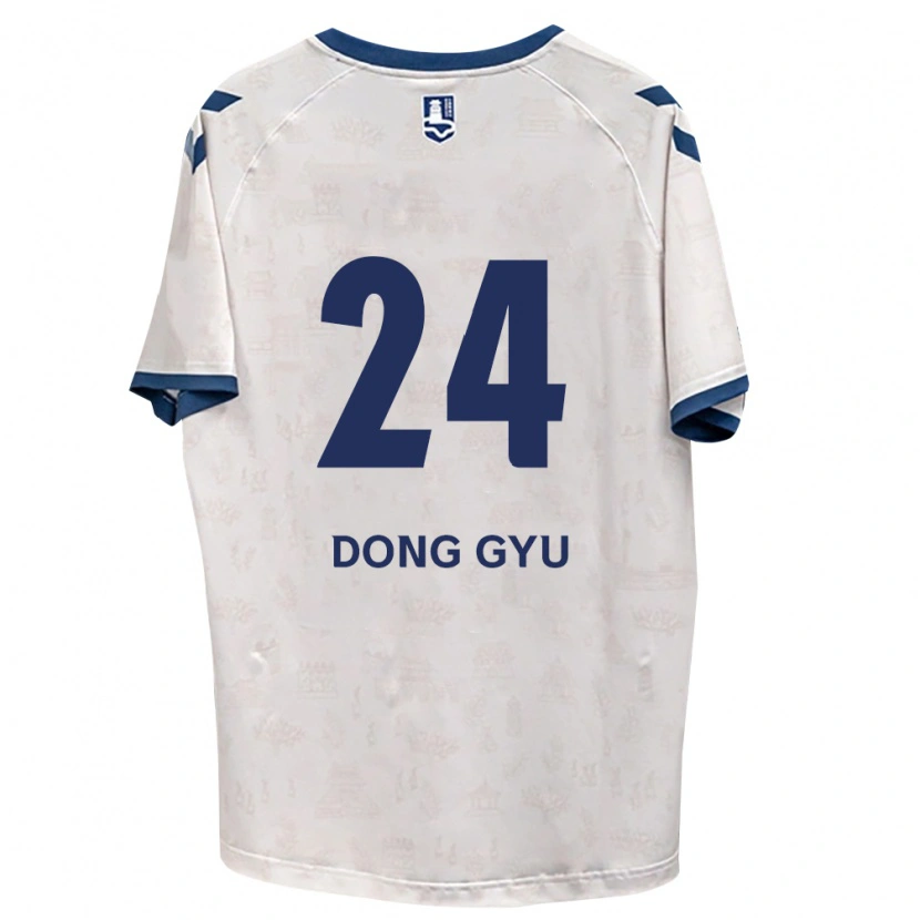 Danxen Barn Dong-Gyu Lee #24 Kungligt Blå Vit Bortatröja Matchtröjor 2026/27 Tröjor T-Tröja