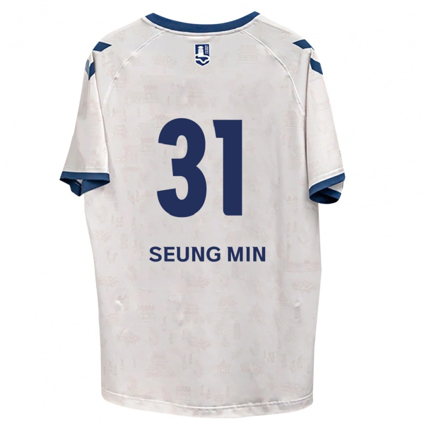 Danxen Barn Seung-Min Baek #31 Kungligt Blå Vit Bortatröja Matchtröjor 2026/27 Tröjor T-Tröja