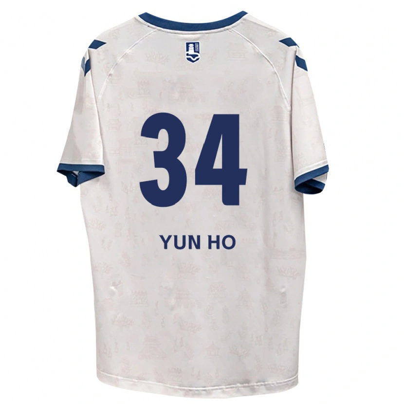 Danxen Barn Yun-Ho Jang #34 Kungligt Blå Vit Bortatröja Matchtröjor 2026/27 Tröjor T-Tröja