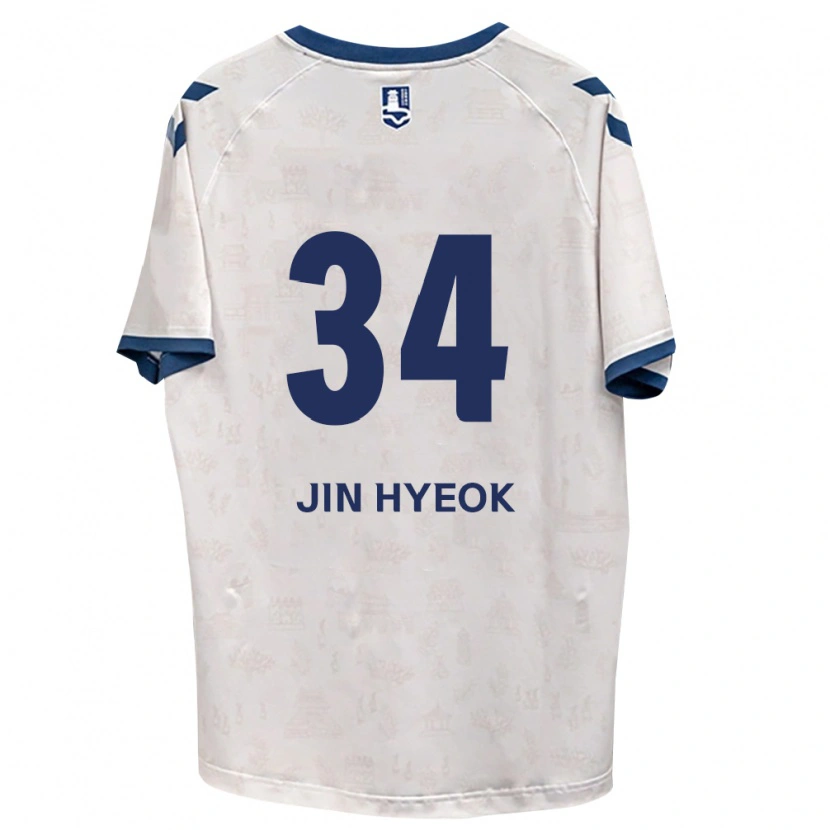 Danxen Barn Jin-Hyeok Choi #34 Kungligt Blå Vit Bortatröja Matchtröjor 2026/27 Tröjor T-Tröja