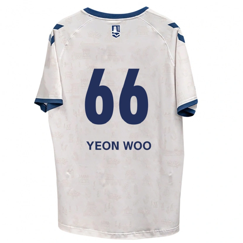 Danxen Barn Yeon-Woo Jang #66 Kungligt Blå Vit Bortatröja Matchtröjor 2026/27 Tröjor T-Tröja