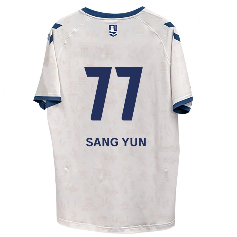 Danxen Barn Sang-Yun Kang #77 Kungligt Blå Vit Bortatröja Matchtröjor 2026/27 Tröjor T-Tröja