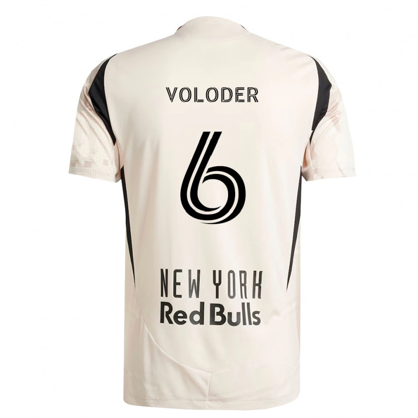 Danxen Barn Robert Voloder #6 Off-White Röd Svart Bortatröja Matchtröjor 2026/27 Tröjor T-Tröja