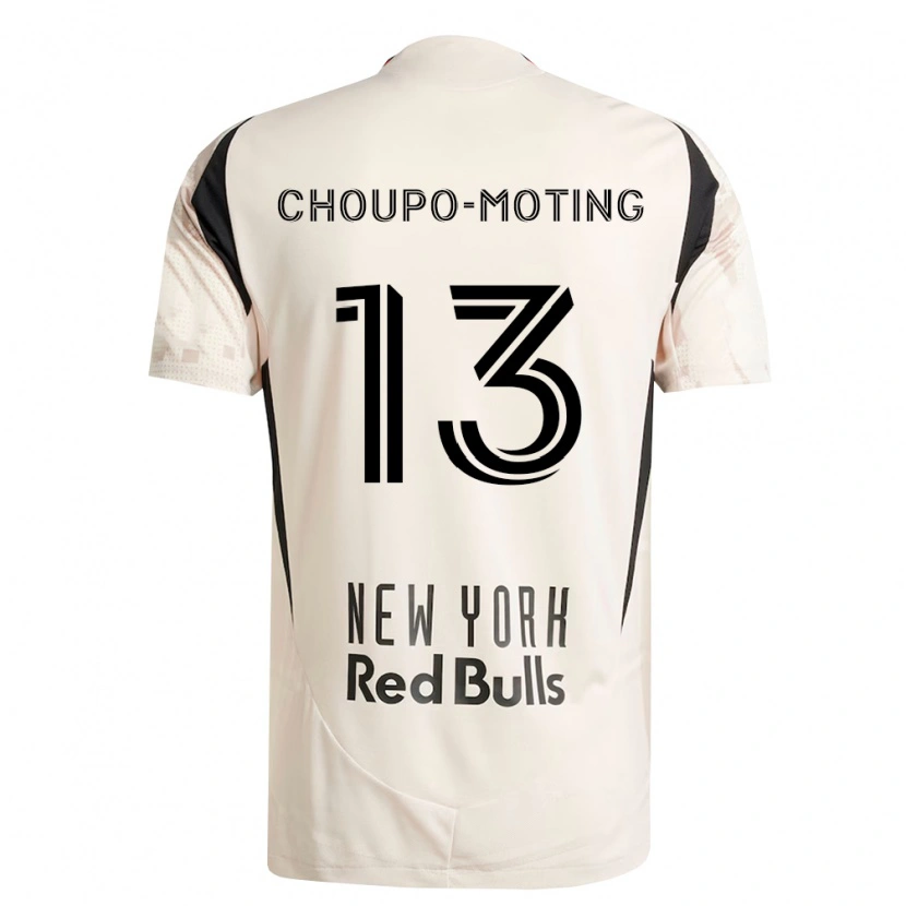 Danxen Barn Eric-Maxim Choupo-Moting #13 Off-White Röd Svart Bortatröja Matchtröjor 2026/27 Tröjor T-Tröja