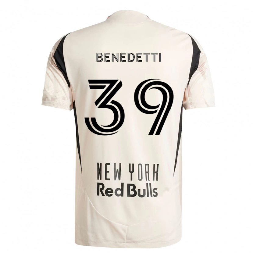Danxen Barn Nehuén Benedetti #39 Off-White Röd Svart Bortatröja Matchtröjor 2026/27 Tröjor T-Tröja