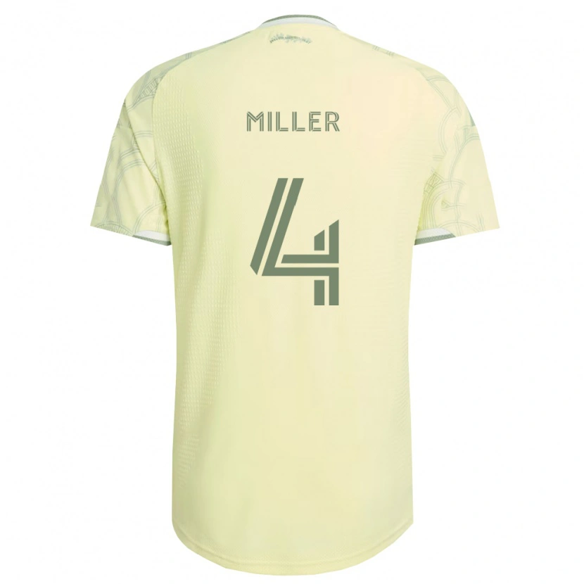 Danxen Barn Kamal Miller #4 Beige Vit Bortatröja Matchtröjor 2026/27 Tröjor T-Tröja