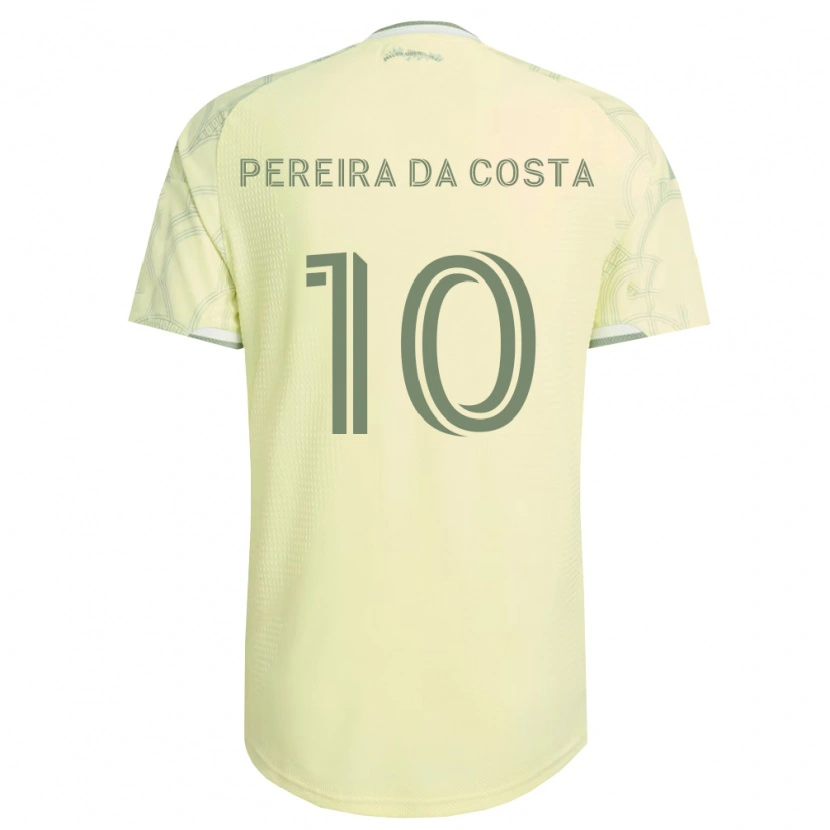 Danxen Barn David Da Costa #10 Beige Vit Bortatröja Matchtröjor 2026/27 Tröjor T-Tröja