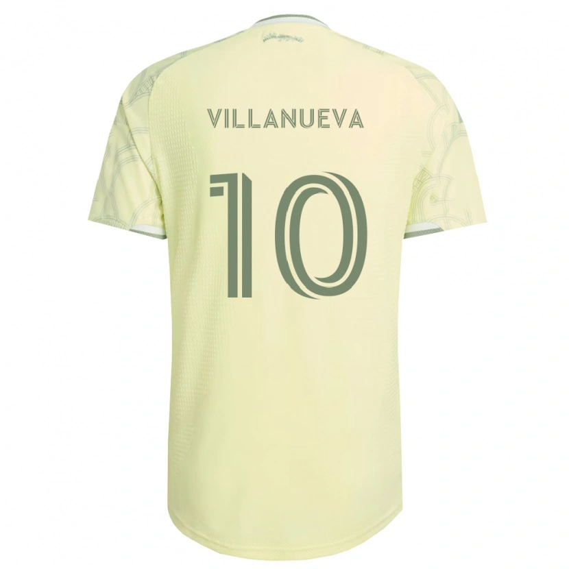 Danxen Barn Jordan Villanueva #10 Beige Vit Bortatröja Matchtröjor 2026/27 Tröjor T-Tröja