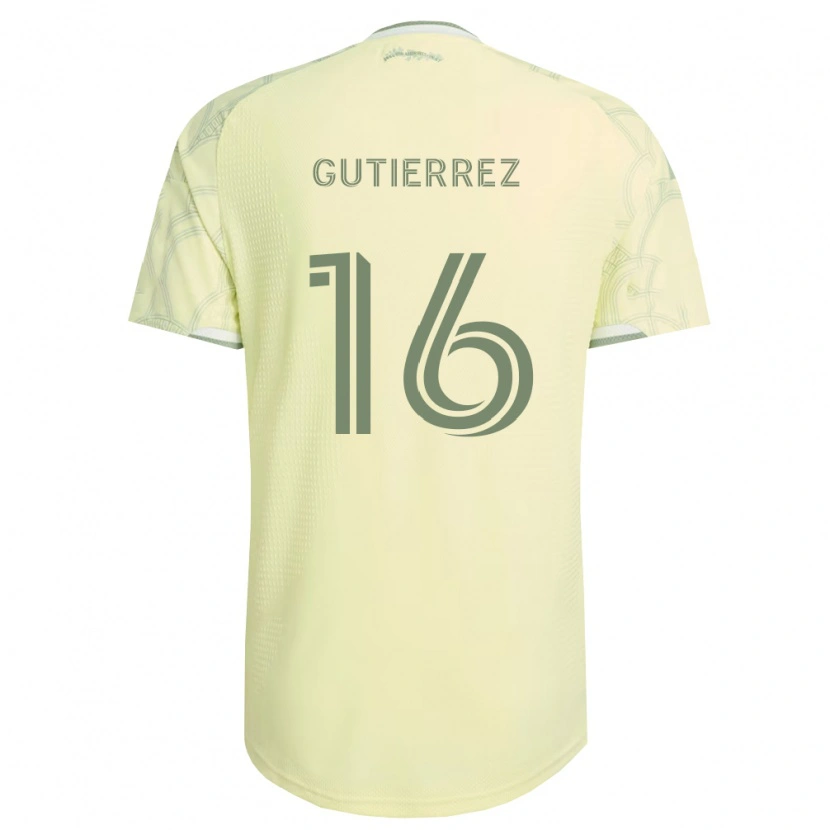 Danxen Barn Diego Gutiérrez #16 Beige Vit Bortatröja Matchtröjor 2026/27 Tröjor T-Tröja