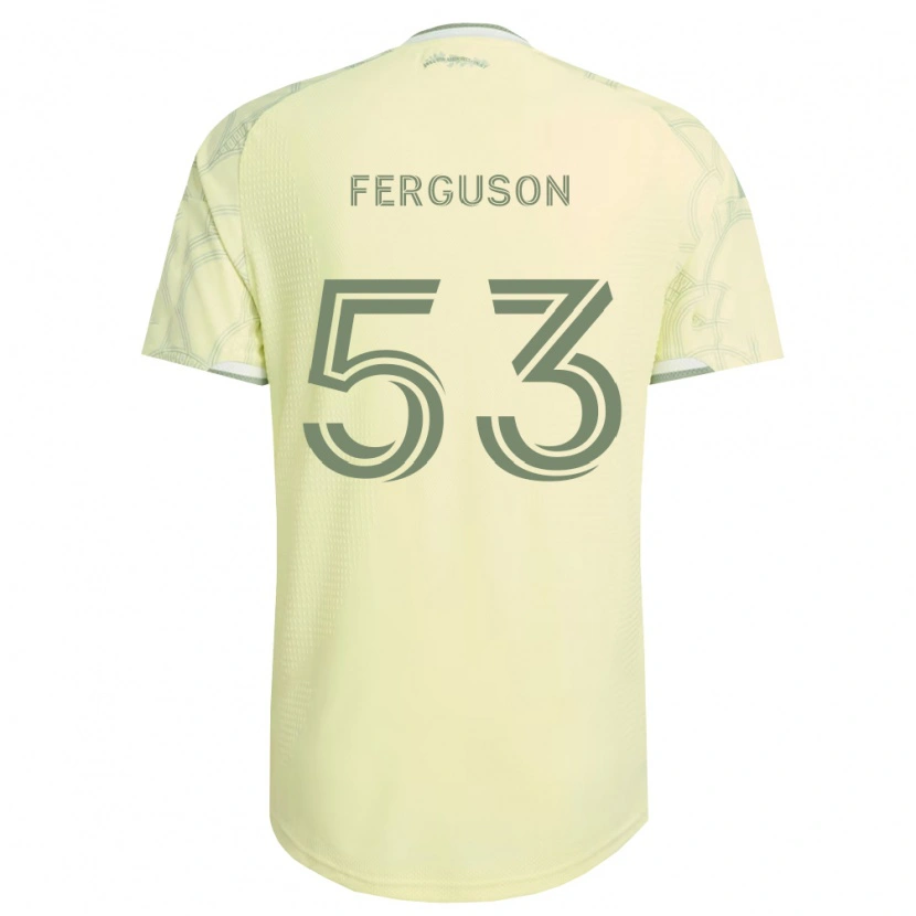 Danxen Barn Connor Ferguson #53 Beige Vit Bortatröja Matchtröjor 2026/27 Tröjor T-Tröja