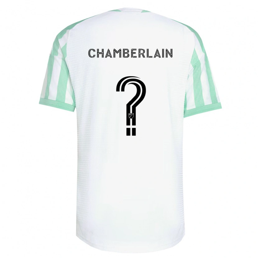 Danxen Barn Luke Chamberlain #0 Ljusgrön Svart Vit Bortatröja Matchtröjor 2026/27 Tröjor T-Tröja