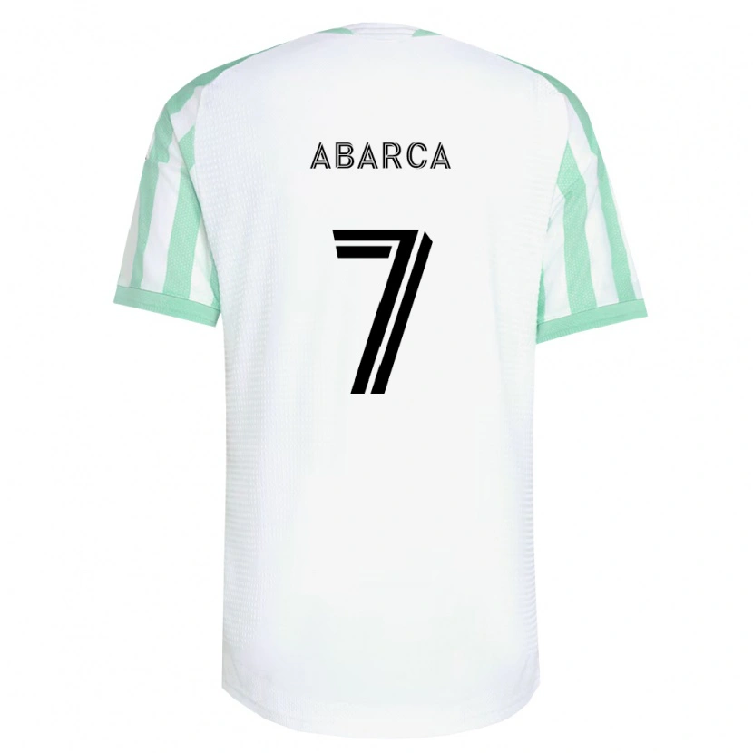 Danxen Barn Diego Abarca #7 Ljusgrön Svart Vit Bortatröja Matchtröjor 2026/27 Tröjor T-Tröja