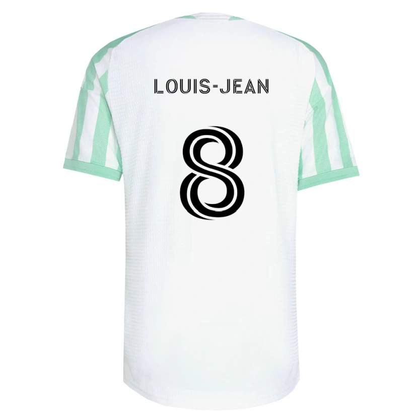 Danxen Barn Steeve Louis-Jean #8 Ljusgrön Svart Vit Bortatröja Matchtröjor 2026/27 Tröjor T-Tröja