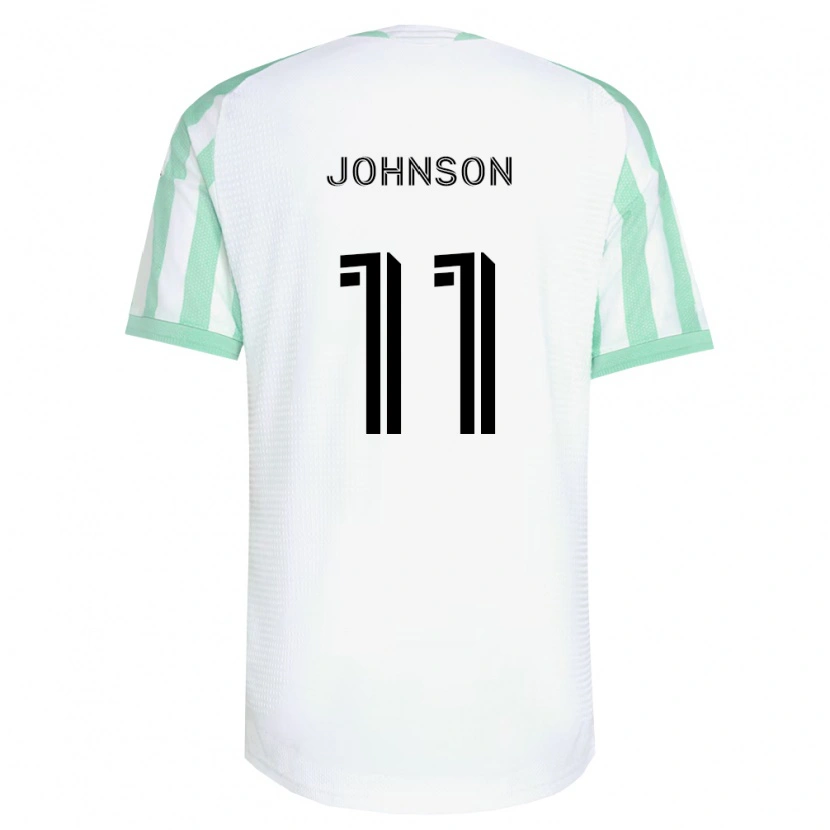 Danxen Barn Emmanuel Johnson #11 Ljusgrön Svart Vit Bortatröja Matchtröjor 2026/27 Tröjor T-Tröja