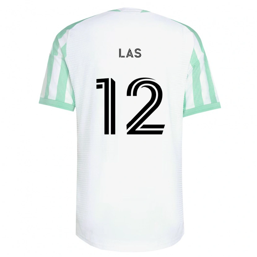 Danxen Barn Damian Las #12 Ljusgrön Svart Vit Bortatröja Matchtröjor 2026/27 Tröjor T-Tröja