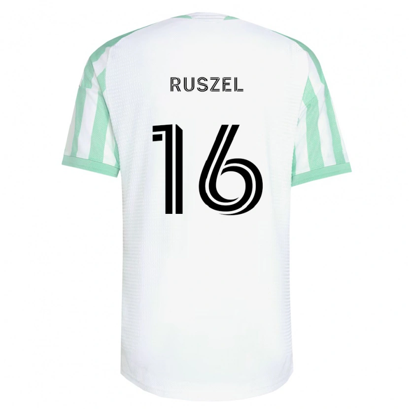 Danxen Barn Marcel Ruszel #16 Ljusgrön Svart Vit Bortatröja Matchtröjor 2026/27 Tröjor T-Tröja