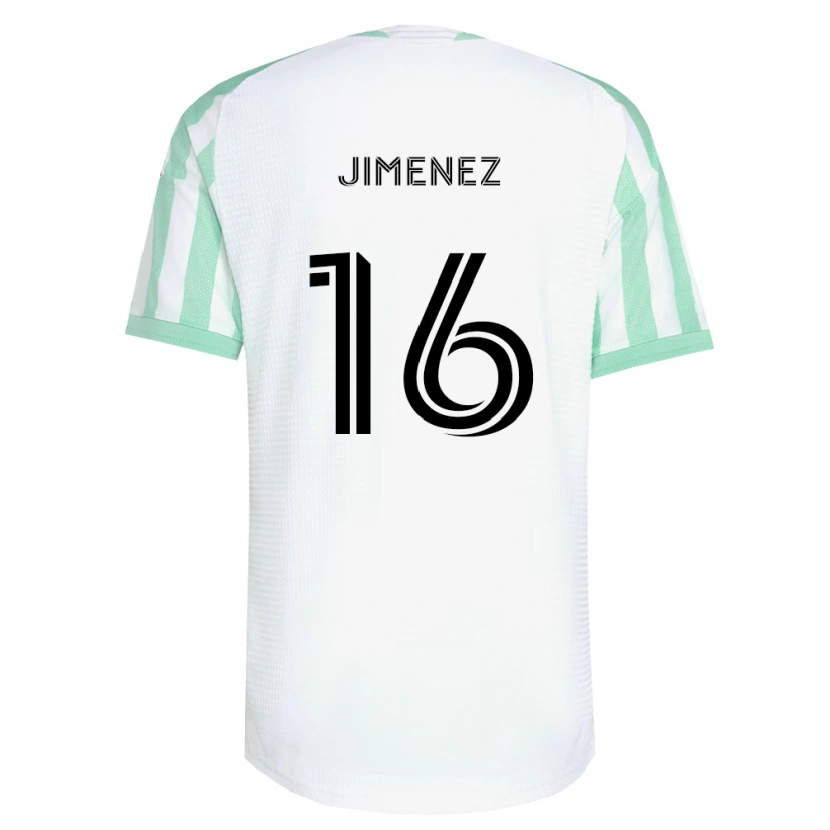 Danxen Barn Héctor Jiménez #16 Ljusgrön Svart Vit Bortatröja Matchtröjor 2026/27 Tröjor T-Tröja