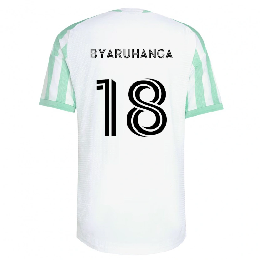 Danxen Barn Bobosi Byaruhanga #18 Ljusgrön Svart Vit Bortatröja Matchtröjor 2026/27 Tröjor T-Tröja