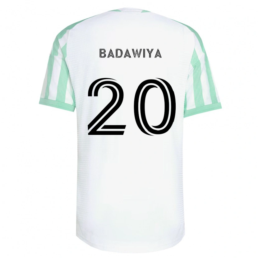 Danxen Barn Mo Badawiya #20 Ljusgrön Svart Vit Bortatröja Matchtröjor 2026/27 Tröjor T-Tröja