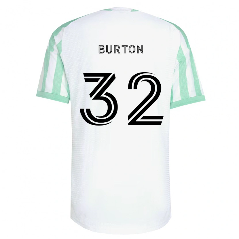 Danxen Barn Micah Burton #32 Ljusgrön Svart Vit Bortatröja Matchtröjor 2026/27 Tröjor T-Tröja