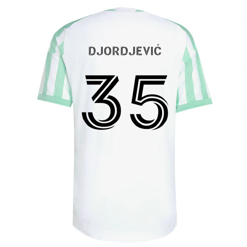Danxen Barn Mateja Djordjević #35 Ljusgrön Svart Vit Bortatröja Matchtröjor 2026/27 Tröjor T-Tröja
