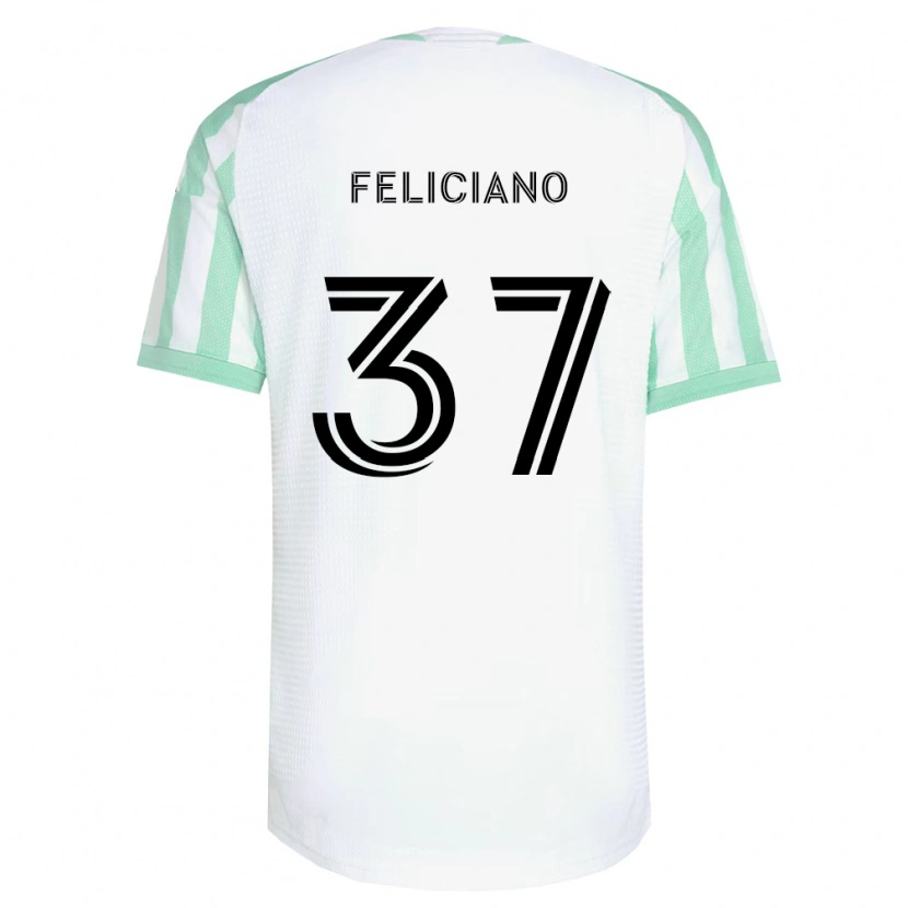 Danxen Barn Erick Feliciano #37 Ljusgrön Svart Vit Bortatröja Matchtröjor 2026/27 Tröjor T-Tröja