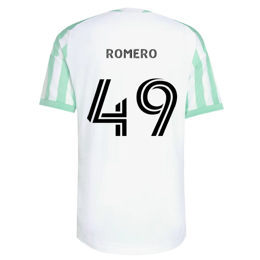Danxen Barn David Romero #49 Ljusgrön Svart Vit Bortatröja Matchtröjor 2026/27 Tröjor T-Tröja