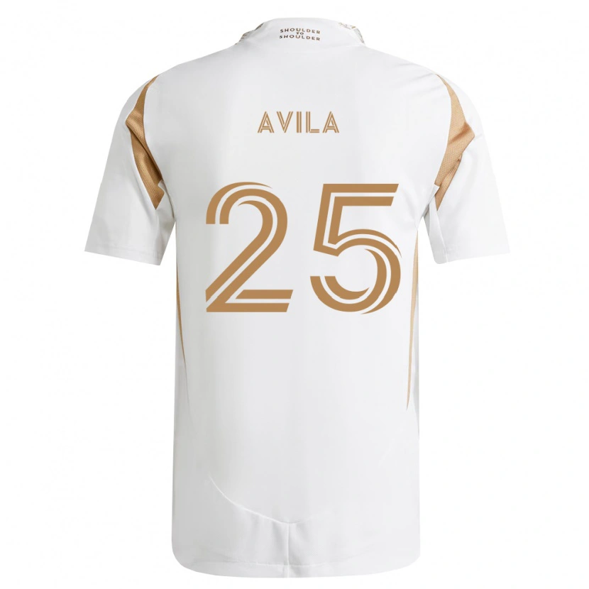 Danxen Barn Armando Avila #25 Vit Brun Bortatröja Matchtröjor 2026/27 Tröjor T-Tröja