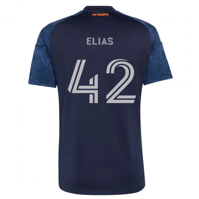 Danxen Barn Piero Elias #42 Mörkblå Vit Bortatröja Matchtröjor 2026/27 Tröjor T-Tröja