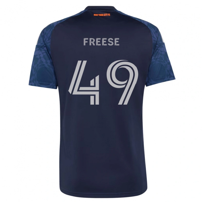 Danxen Barn Matt Freese #49 Mörkblå Vit Bortatröja Matchtröjor 2026/27 Tröjor T-Tröja