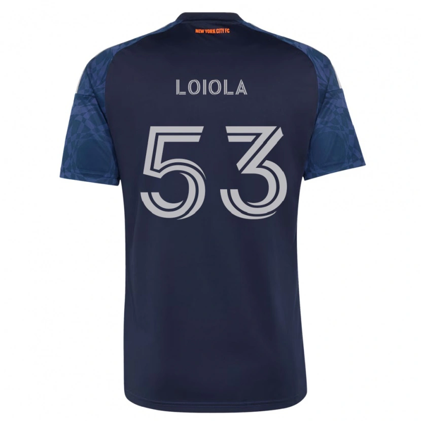 Danxen Barn João Loiola #53 Mörkblå Vit Bortatröja Matchtröjor 2026/27 Tröjor T-Tröja