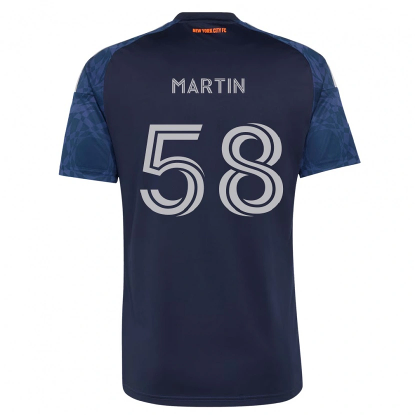 Danxen Barn Eóin Martin #58 Mörkblå Vit Bortatröja Matchtröjor 2026/27 Tröjor T-Tröja