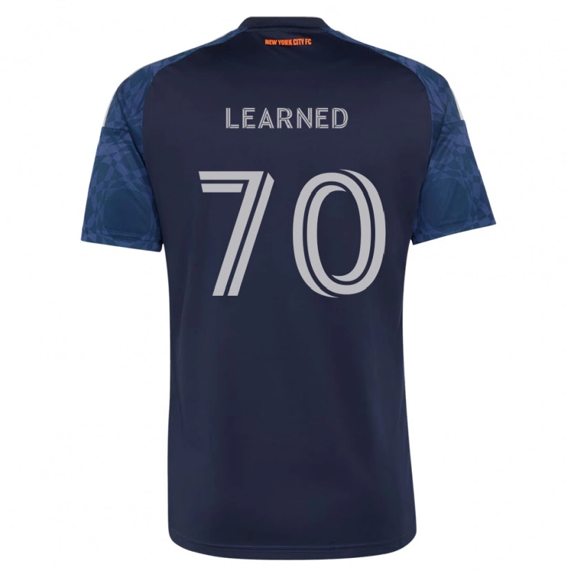 Danxen Barn Mac Learned #70 Mörkblå Vit Bortatröja Matchtröjor 2026/27 Tröjor T-Tröja