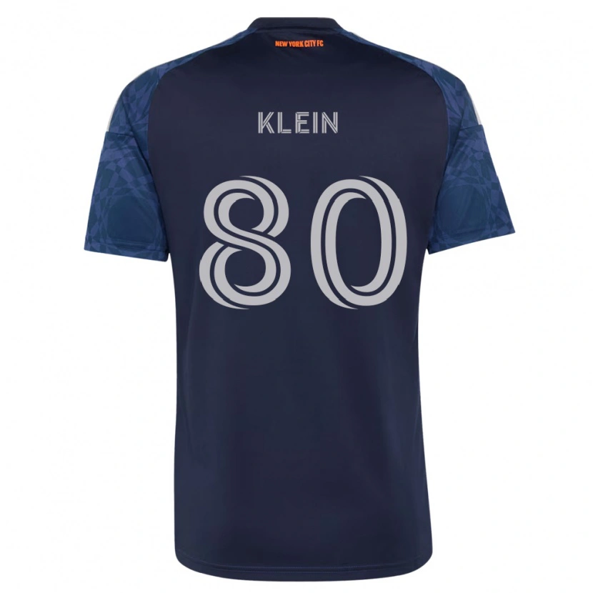 Danxen Barn Brennan Klein #80 Mörkblå Vit Bortatröja Matchtröjor 2026/27 Tröjor T-Tröja