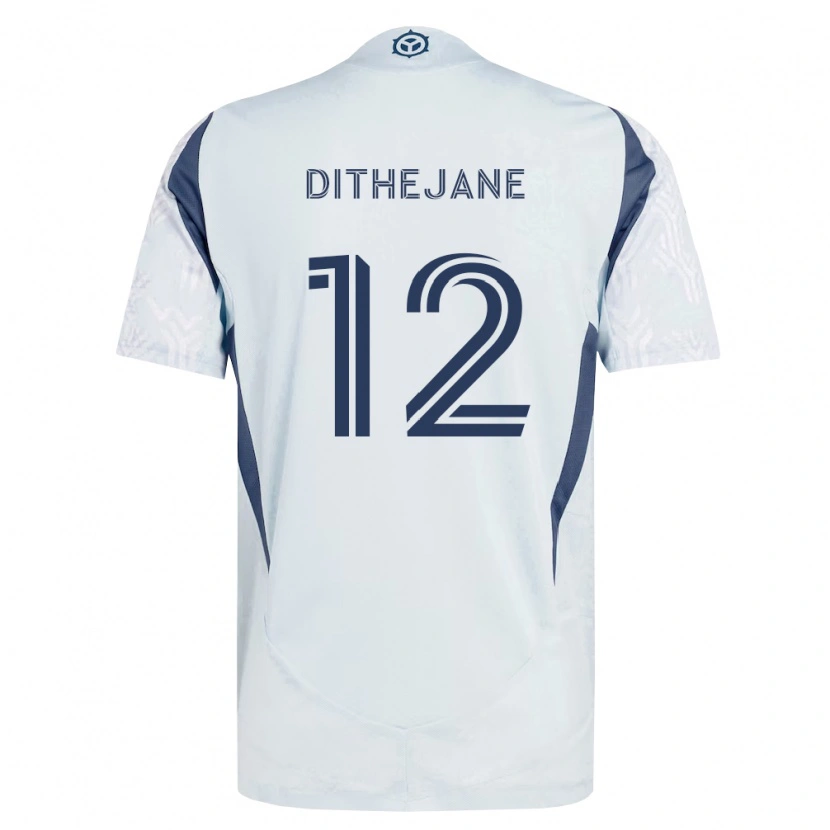 Danxen Barn Puso Dithejane #12 Blågrå Vit Bortatröja Matchtröjor 2026/27 Tröjor T-Tröja